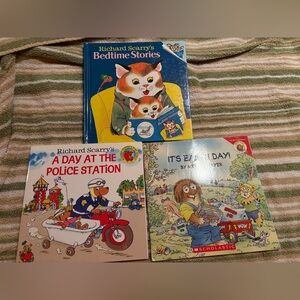 Richard Scarry Mercer Mayer Kids Picture Books Bundle of 3 Bedtime Stories